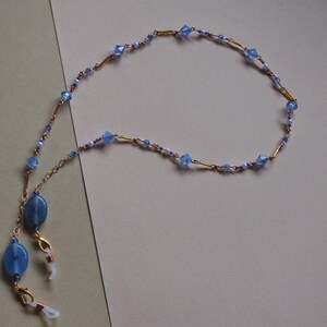 Beaded upcycled glasses chain