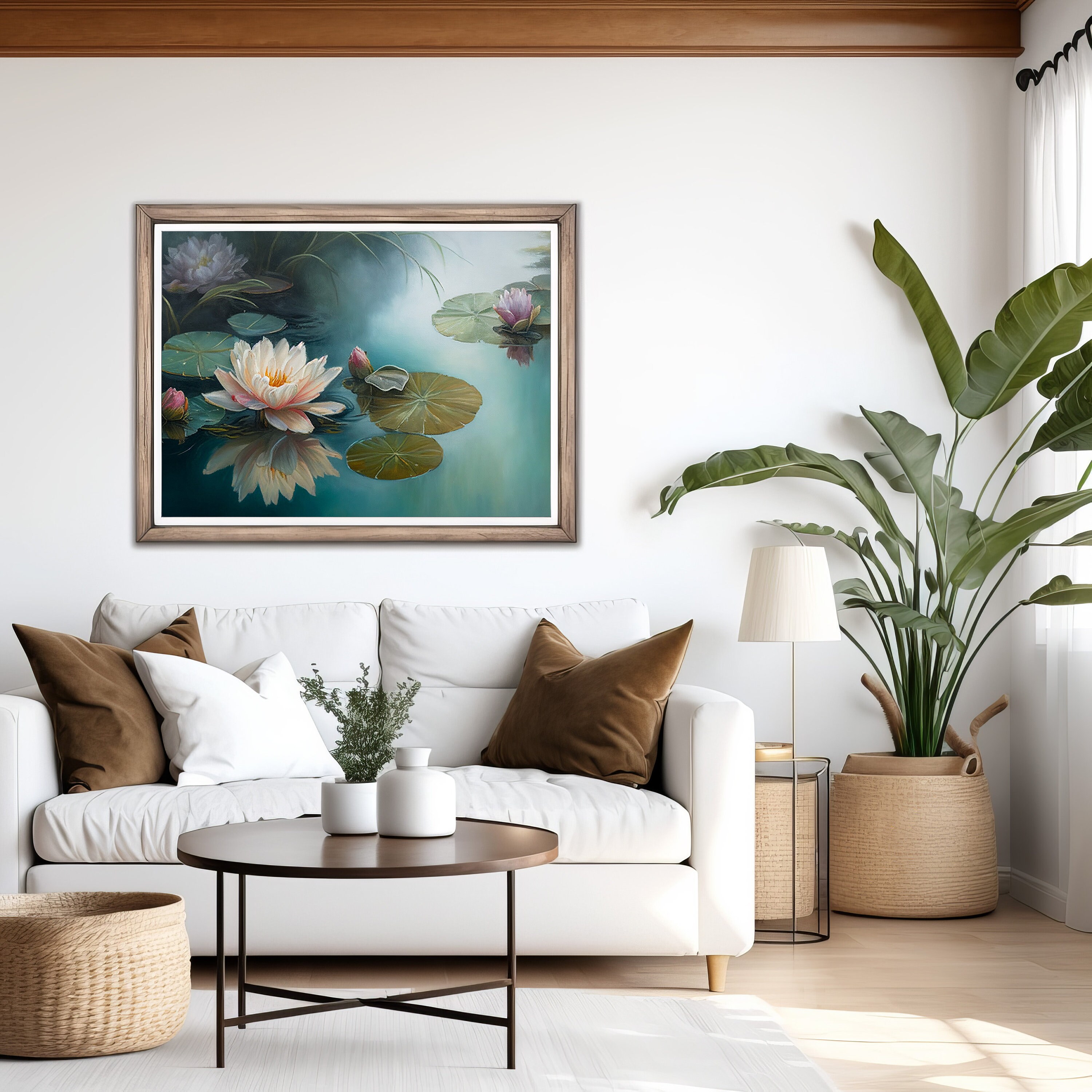 Digital Water Lily Print Instant Download, Art Decor, Printable Poster ...