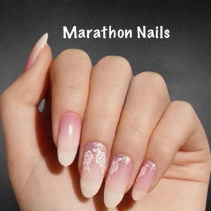 Mauve Rose Sparkle Nail Wraps, Nail Polish Strips, Nail Stickers