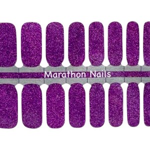 Grapeful It&#39;s You Glitter Nail Wraps, Nail Polish Strips, Nail Stickers