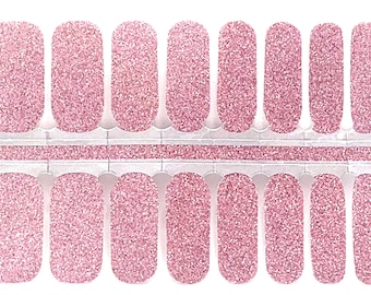 Bubble Gum Pink Nail Wraps, Nail Polish Strips, Nail Stickers