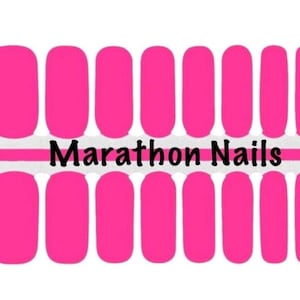 Barbie Pink Nail Wraps, Nail Polish Strips, Nail Stickers