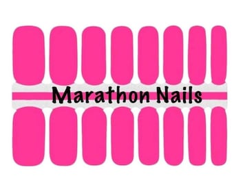 Barbie Pink Nail Wraps, Nail Polish Strips, Nail Stickers