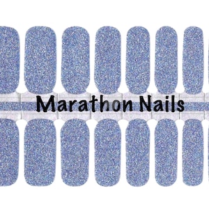 Cinderella Blue Nail Wraps, Nail Polish Strips, Nail Stickers