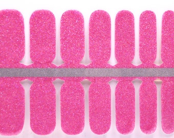 Princess Pink Nail Wraps, Nail Polish Strips, Nail Stickers