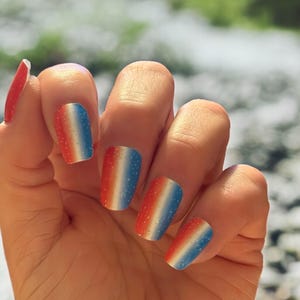 Rocket Pops  - Chicago Edition - Custom Design Marathon Nail Wraps, Nail Strips, Nail Stickers