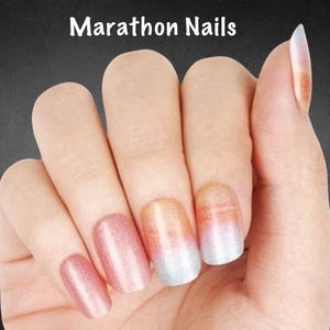 Sunset Nail Wraps, Nail Polish Strips, Nail Stickers