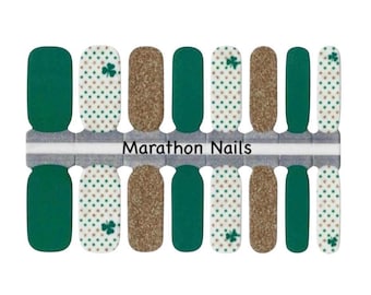 Luck of the Irish Nail Wraps, Nail Polish Strips, Nail Stickers