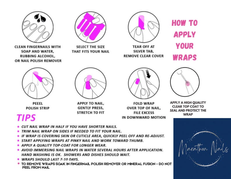 Flirty Kisses Valentines Nail Wraps, Nail Polish Strips, Nail Stickers image 5