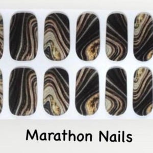 Tigers Eye 20ct Semi Cured Gel Nail Wraps