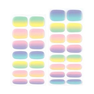 Pastel Ombre 30ct Semi-Cured Gel Wraps