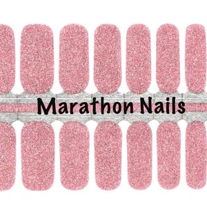 Bubble Gum Pink Nail Wraps, Nail Polish Strips, Nail Stickers