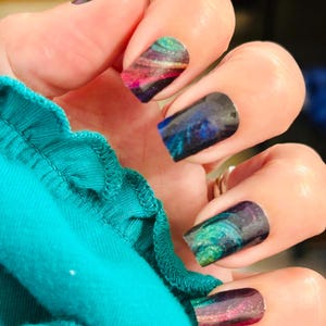 Cosmic Nail Wraps, Nail Polish Strips, Nail Stickers