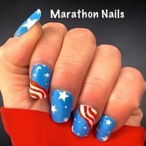 Star Spangled Sparkle  20ct Semi Cured Gel Nail Wraps