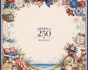 250th Anniversary Mahjong Mat  accessori gaming, luxury games
