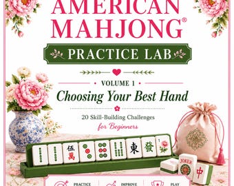 Livro de Exercícios para Iniciantes de Mahjong Americano® | Guia Prático | Aprenda Estratégias | Volume 1 (PDF)