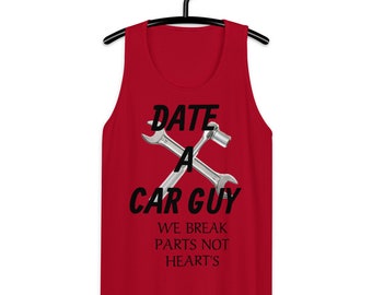 Date a car guy Men’s premium tank top,a customized car and mens tank top,male clothing,athletic wear,gym clothes and male clothing