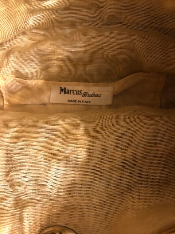 Vintage Marcus Brothers sisal woven handbag with … - image 2