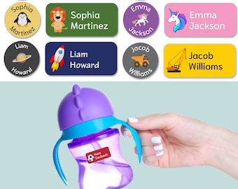 100 Daycare Name Labels - Waterproof, Dishwasher Safe, Washer and Dryer Safe