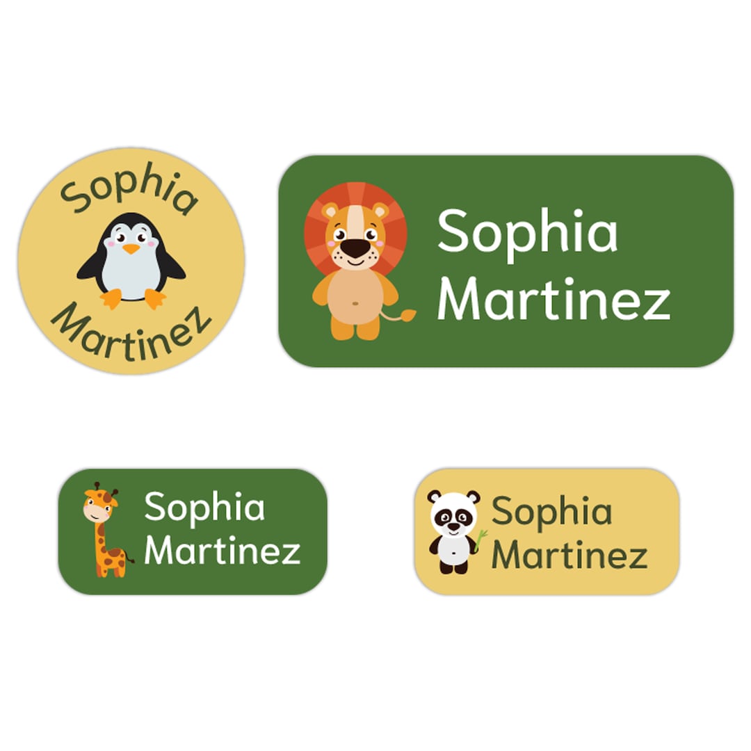 Animal Daycare Name Labels 100 Labels Custom Waterproof Etsy