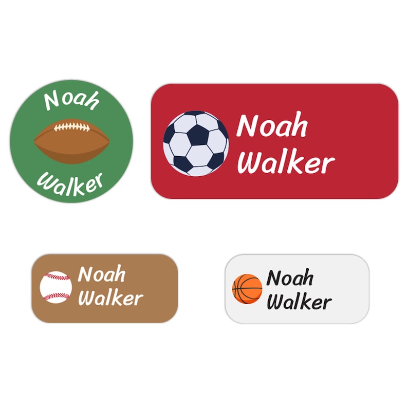 100 Personalized Daycare Name Labels for Clothing Tags, Water Bottles