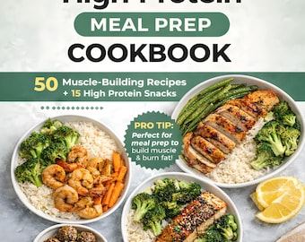 50 High-Protein Meal Prep Recipes: Easy Healthy Recipes for Fitness, Weight Loss & Muscle Building
