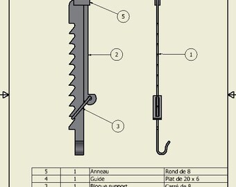 Fabriquez une crémaillère d'antan. Cadeau rare et original pour une pendaison de crémaillère. Plan de fabrication détaillés à télécharger.