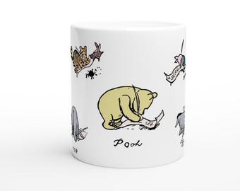Graziosa tazza di Winnie-the-Pooh - Ceramica da 11 once con i personaggi e le firme più amati - Perfetta per bevande calde - Regalo affascinante per gli amanti della Disney