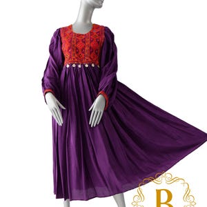 Afghani dress afghan clothes for women Maxi  Dress, Traditional Afghani Dress, Afghan traditional Kuchi Dress, Eid outfit handmade