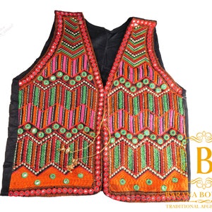 Colete feminino retrô bordado, casaco feminino com cintura aberta, top curto estilo étnico, colete feminino pequeno, colete bordado indiano afegão