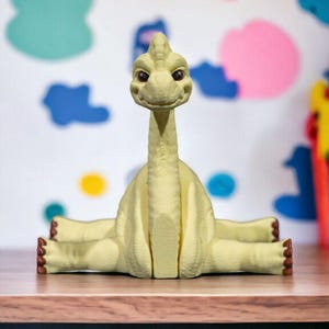 Dinosauro/drago Brachiosauro articolato da 4,5 pollici con ossa mobili per bambini e adulti/decorazione giocattolo Dino Fidget/antistress e ADHD