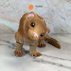 a toy animal that is on a table