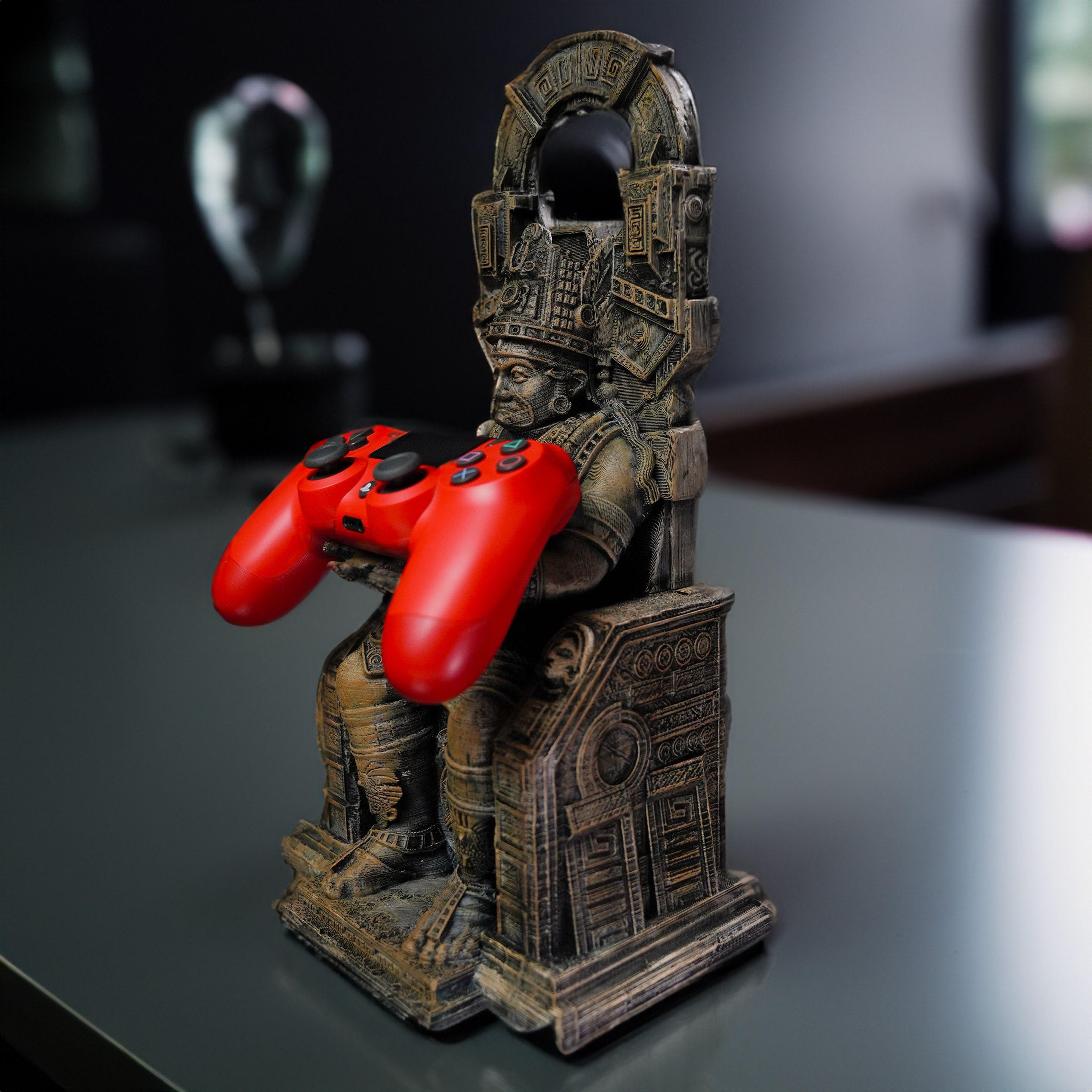 Ancient Aztec Emperor Gaming Stand Tlamatini Controller Holder for PS5 ...