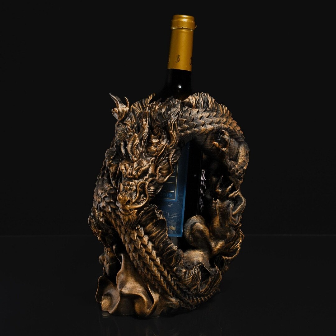 Chinese Dragon Wine Holder Etsy