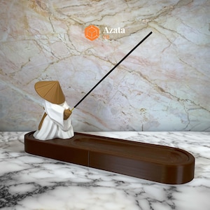 Zen Youxia warrior Incense Holder Ash Catcher incense box Japanese Incense burner