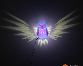 Night Owl Wall Light | Wall Art Night light