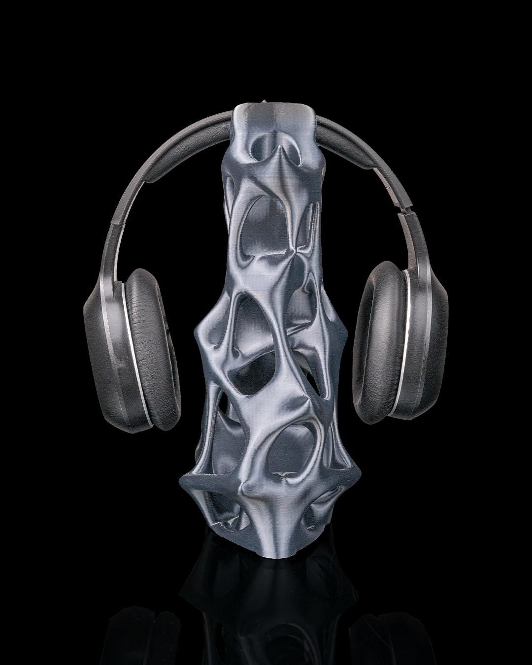 Abstract Organic Headphone Stand - 3D Printed Futuristic Desk Holder ...