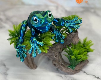 Articulated White's Tree Frog | Cute Animal Desk & Fidget Toy