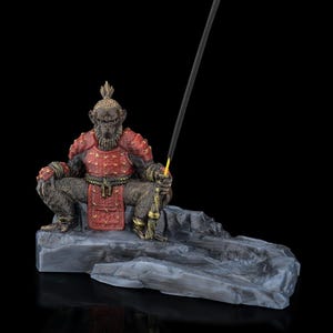 Wukong Incense Holder Chinese incense burner for sticks Ash Catcher Asian incense box Incense Holder Meditation