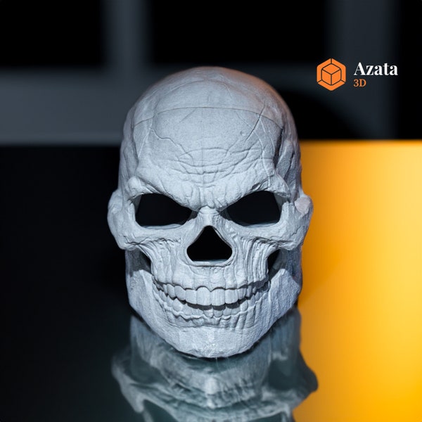 Skull Mask, Realistic Skull Mask Cosplay Costume Mask With removable Jaw, Full Head Wearable Skull Mask