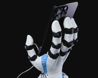 Robotyczny uchwyt na telefon na biurko | Cyborgowe uchwyty na telefon komórkowy | Podstawka pod tablet z systemem Android | Składana stacja dokująca do telefonu | Uniwersalny stojak na tablet na biurko