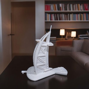 Burj Al Arab Statue | Model Dubai City Souvenirs Gift | DXB Tower | Landmark Figurine Home Decor | Decorations for Book Shelf Centerpieces