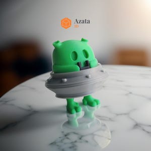 Alien With Little Feet Keychain | Cute Toy Keychain | Couples Keychain | Personalized Custom Keychain Accessory | Articulated Keychain