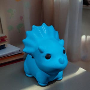 Baby Triceratops Dinosaur Figure | Cute Prehistoric Jurassic Dino Toy | Highly Durable for Desk Design & Education | Fun for Boys and Girls