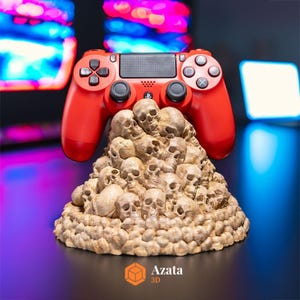 Soporte para control de PS5/PS4/XBOX / Soporte Fate of the Fallen / Diseño único de calavera para consola / Soporte para teléfono inteligente y control / Accesorio para juegos