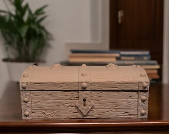 Treasure Chest Trinket Box Medieval jewelry Box | Vintage Earring Ring Case Necklace Organizer Storage Keepsake Box Birthday Gift Home Decor