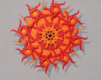 Ilusión óptica cinética SuperNova, decoración de pared y escritorio, escultura cinética para el hogar, regalo ejecutivo único, juguete de ilusión mental para TDAH