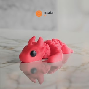 Love Dragon Keychain | Cute Toy Animal Keychain | Couples Keychain | Personalized Custom Keychain Accessory | Unique Articulated Keychain