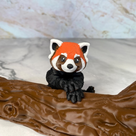 Articulated Red Panda Posable Desk Pet & Fidget Figure | Animal
