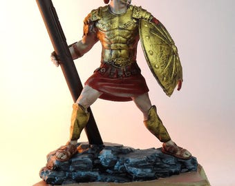 Spartan Warrior Pen Holder | Antique Roman Soldier Desk Stand | Greek Warrior Pencil Organizer | Roman Soldier Holder | Greek Warrior Stand